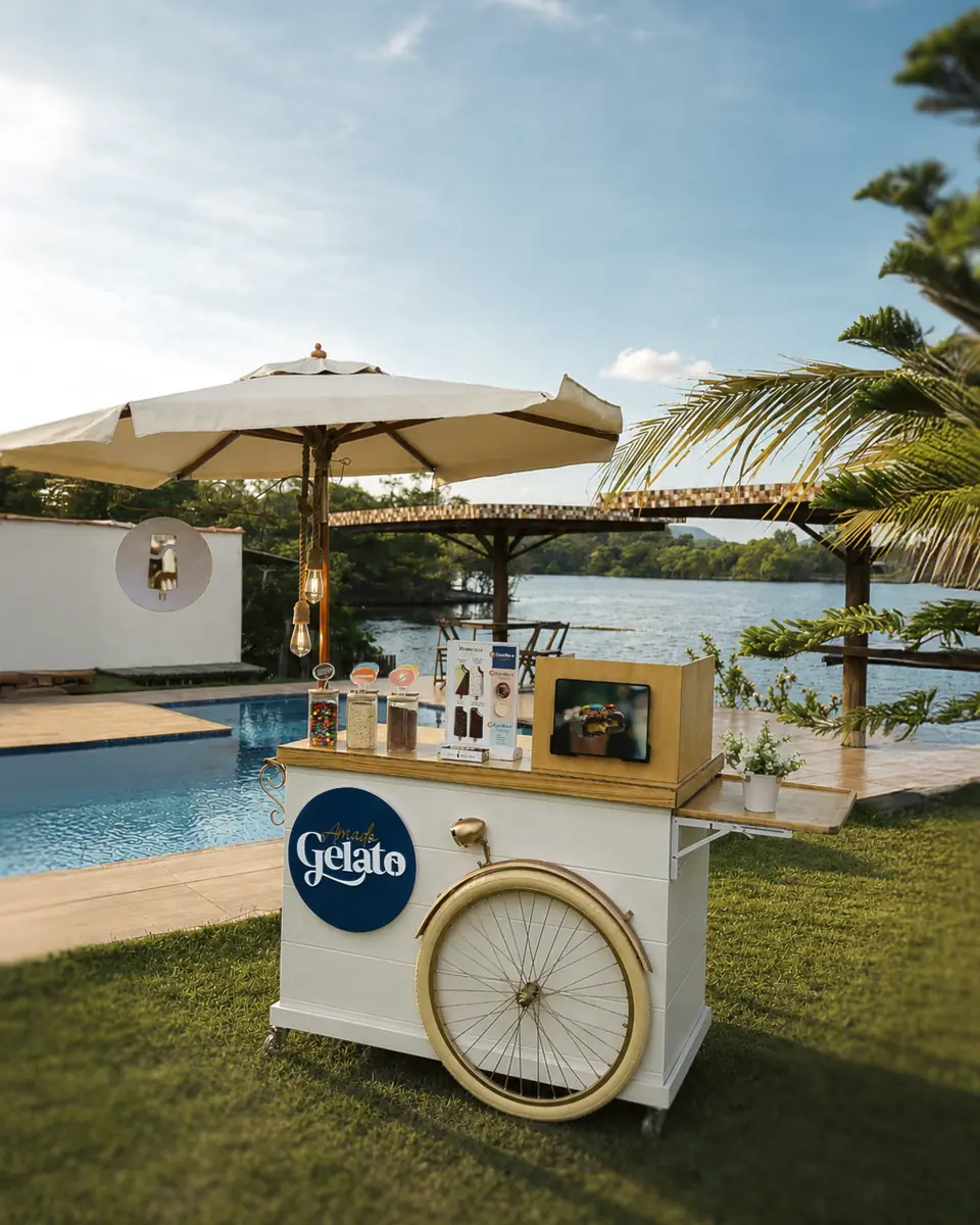 Estação de Paletas Personalizadas da Amado Gelato